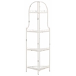 Safavieh Abarrane 4 Tier Iron Corner Shelf in White