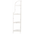 Safavieh Abarrane 4 Tier Iron Corner Shelf in White