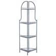 Safavieh Abarrane 4 Tier Iron Corner Shelf in Blue