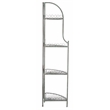 Safavieh Abarrane 4 Tier Iron Corner Shelf in Green