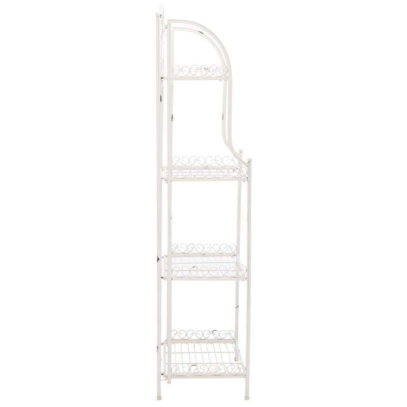 Safavieh Amaris 4 Iron Tier Shelf in White