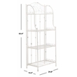 Safavieh Amaris 4 Iron Tier Shelf in White