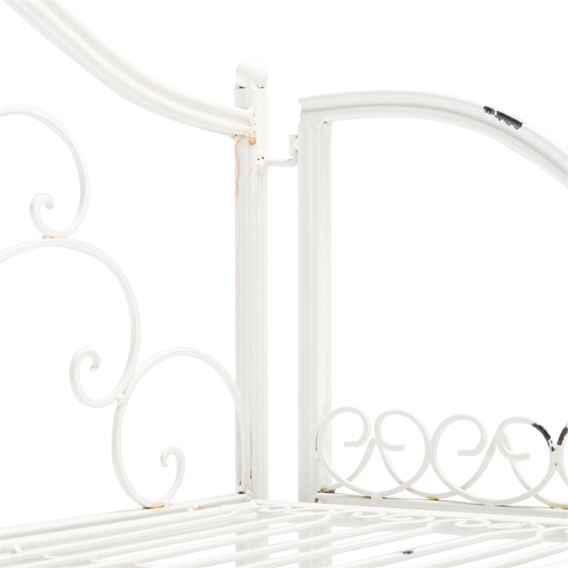 Safavieh Amaris 4 Iron Tier Shelf in White