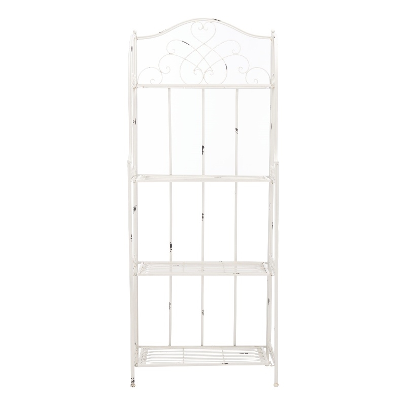 Safavieh Amaris 4 Iron Tier Shelf in White