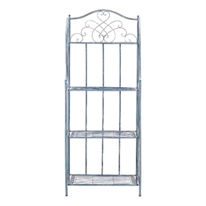 Safavieh Amaris 4 Iron Tier Shelf in Blue