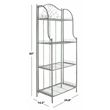 Safavieh Amaris 4 Iron Tier Shelf in Green