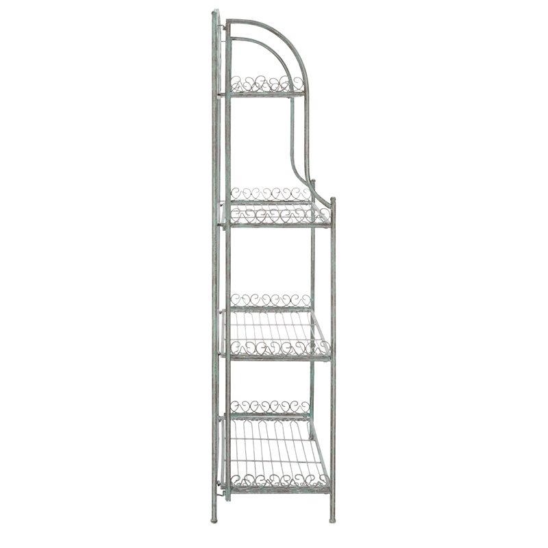 Safavieh Amaris 4 Iron Tier Shelf in Green