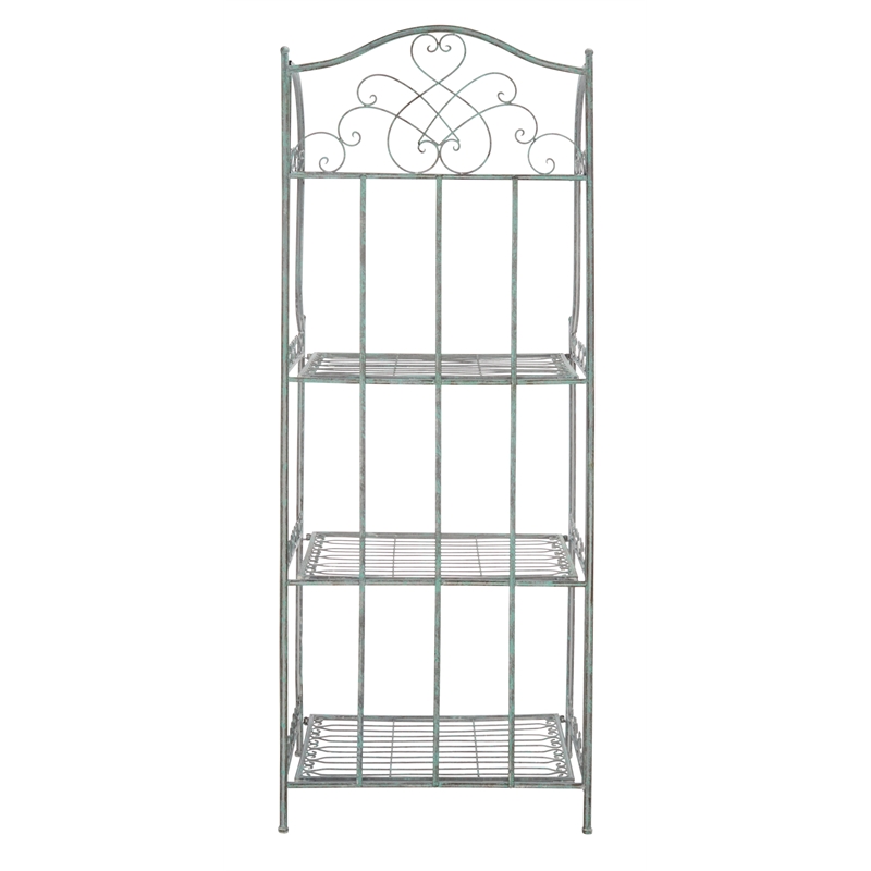 Safavieh Amaris 4 Iron Tier Shelf in Green
