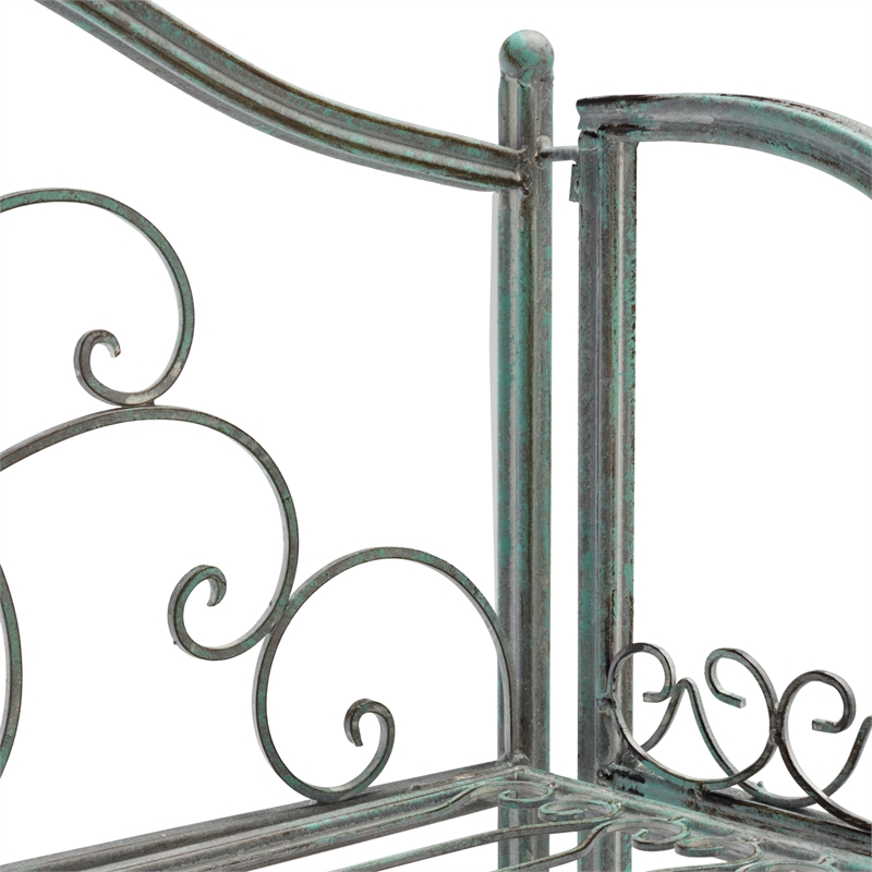 Safavieh Amaris 4 Iron Tier Shelf in Green