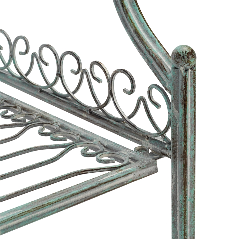 Safavieh Amaris 4 Iron Tier Shelf in Green