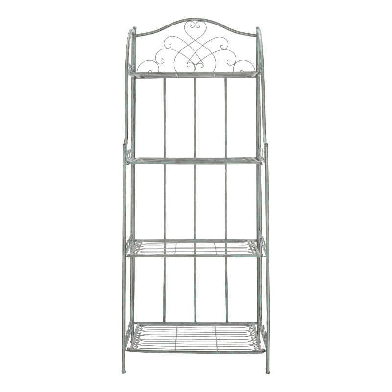 Safavieh Amaris 4 Iron Tier Shelf in Green