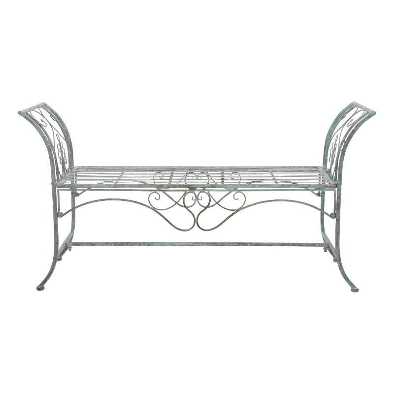 Safavieh Adina Iron Bench in Green