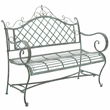 Safavieh Abner Iron Bench in Green
