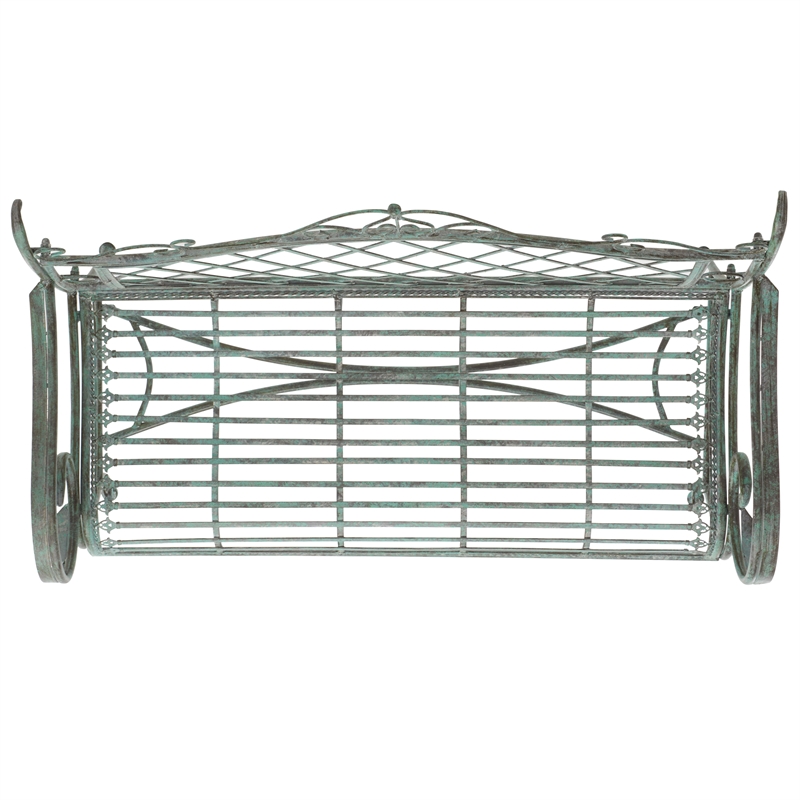 Safavieh Abner Iron Bench in Green