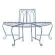Safavieh Abia Tree Iron Bench in Blue