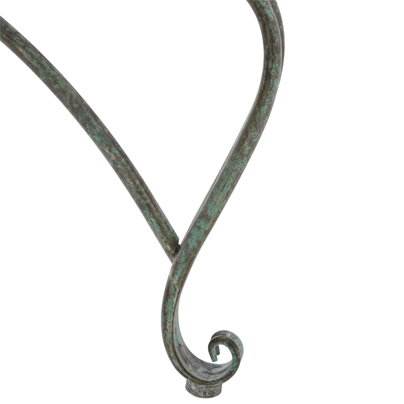 Safavieh Ally Darling Tree Iron Bench in Green