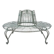 Safavieh Ally Darling Tree Iron Bench in Green