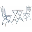 Safavieh Belen Iron Bistro Set in Blue