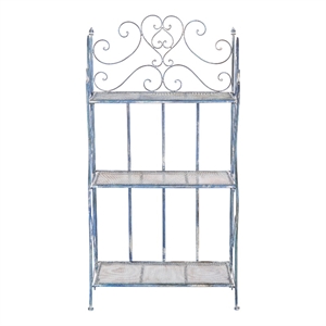 Safavieh Torus 3-Tier Iron Shelf in Blue