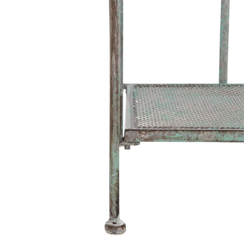 Safavieh Torus 3-Tier Iron Shelf in Green