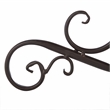 Safavieh Orian Iron Bird Bath in Brown