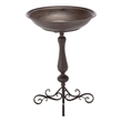 Safavieh Orian Iron Bird Bath in Brown