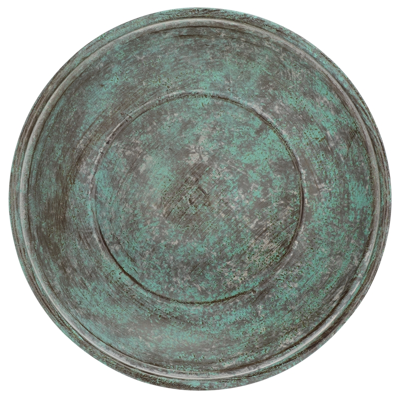 Safavieh Orian Iron Bird Bath in Green