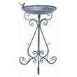 Safavieh Ashlan Iron Bird Bath in Blue