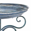 Safavieh Ashlan Iron Bird Bath in Blue