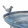 Safavieh Ashlan Iron Bird Bath in Blue