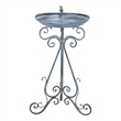 Safavieh Ashlan Iron Bird Bath in Blue