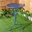 Safavieh Kensi Iron Bird Bath in Blue
