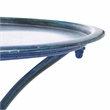 Safavieh Kensi Iron Bird Bath in Blue
