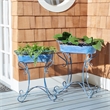 Safavieh Hendrick Iron Planters in Blue