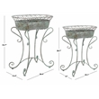 Safavieh Hendrick Iron Planters in Green
