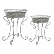 Safavieh Hendrick Iron Planters in Green