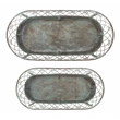 Safavieh Hendrick Iron Planters in Green