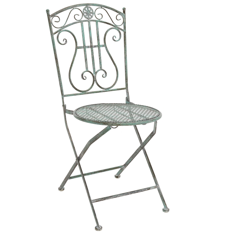 Safavieh Semly 3Pcs Iron Bistro Setting in Green
