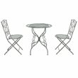 Safavieh Semly 3Pcs Iron Bistro Setting in Green