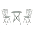 Safavieh Semly 3Pcs Iron Bistro Setting in Green