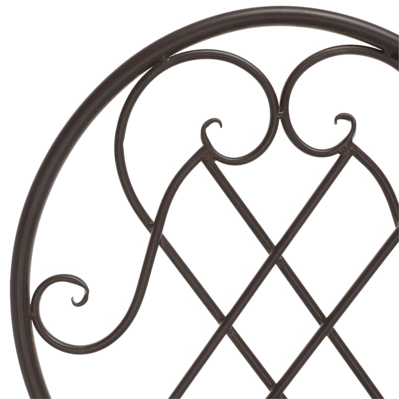 Safavieh Adriel 3Pc Iron Bistro Set in Brown