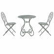Safavieh Adriel 3Pc Iron Bistro Set in Green