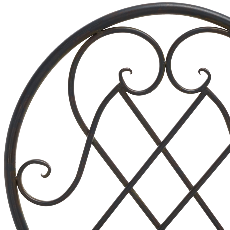 Safavieh Adriel 3Pc Iron Bistro Set in Black / Rust