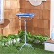 Safavieh Nigel Iron Bird Bath in Blue