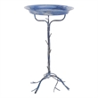 Safavieh Nigel Iron Bird Bath in Blue