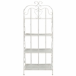 Safavieh Tyrique 4 Tier Iron Shelf Unit in White