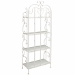 Safavieh Tyrique 4 Tier Iron Shelf Unit in White