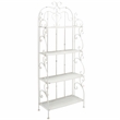 Safavieh Tyrique 4 Tier Iron Shelf Unit in White