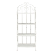 Safavieh Tyrique 4 Tier Iron Shelf Unit in White