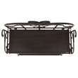 Safavieh Tyrique 4 Tier Iron Shelf Unit in Brown